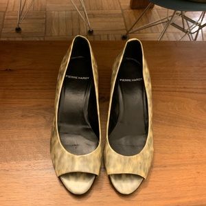 Pierre Hardy Leopard Patent Leather Heels 36.5